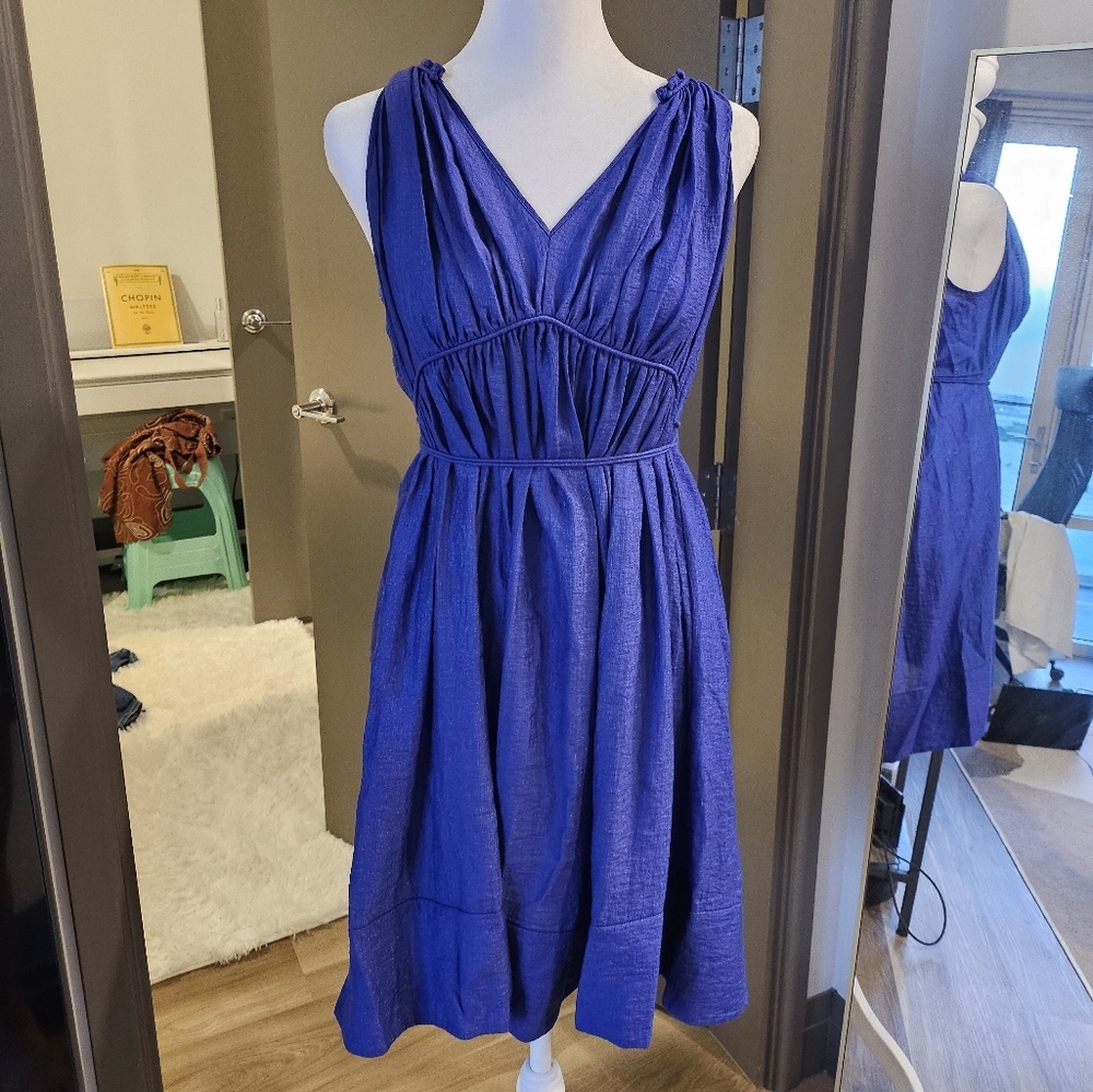 Aritzia Elegant Blue Sleeveless Dress Size S